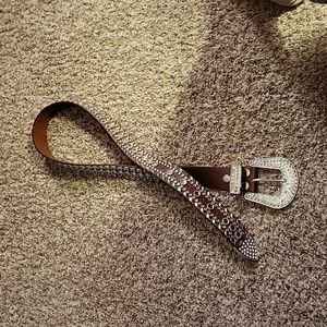 Western bling belt
